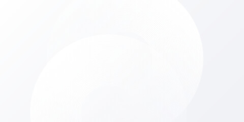 Vector white glowing geometric lines on gray background. Modern shiny blue circle abstract simple