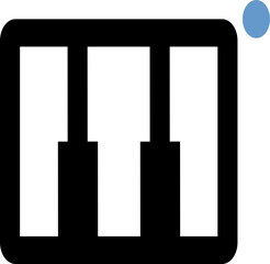 Music Note & Instrument Icons Element