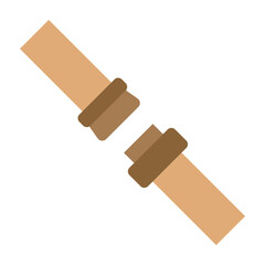 Seat Belt Vector Flat Icon Design