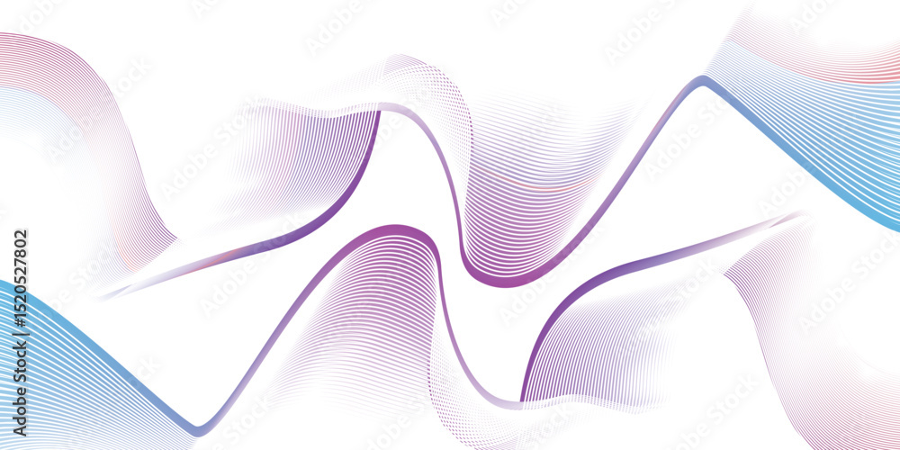 Poster flowing colorful curve shape with soft gradient vector abstract background, relaxing and tranquil ar