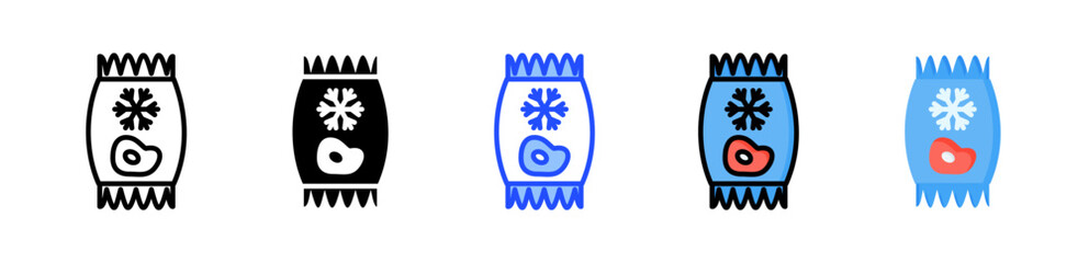 Frozen Icon Collection With Multiple Styles