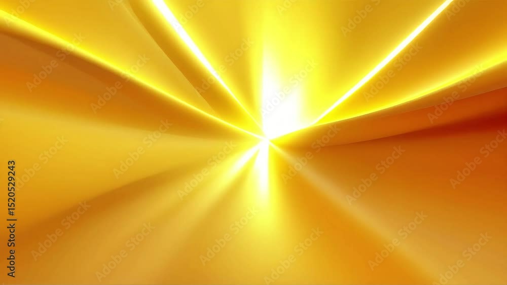 Poster golden radiance: abstract light rays animated background