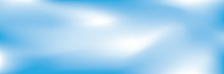 Beautiful clouds, abstract white and blue color gradient background. Vector illustration.