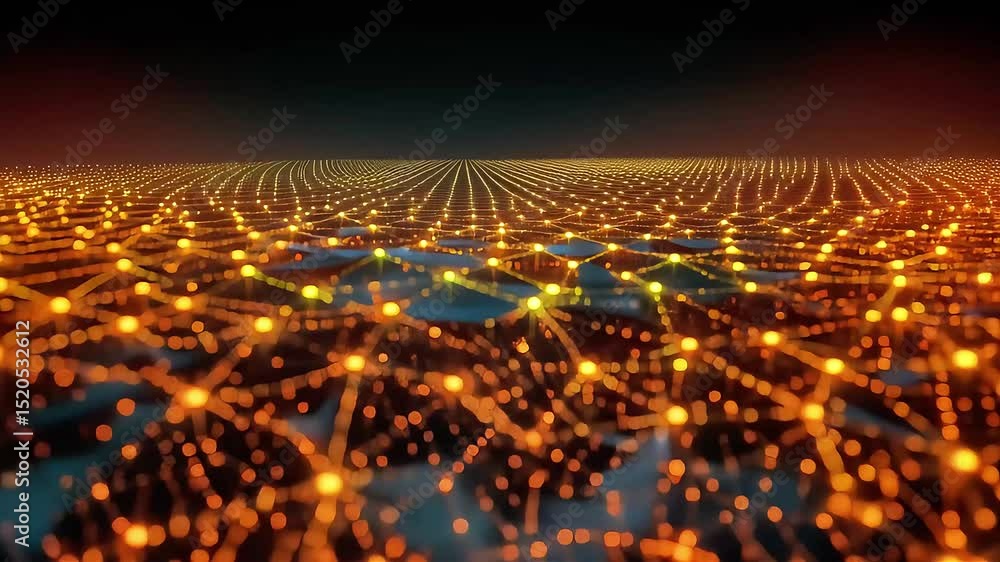 Poster Golden Network: A Dynamic Visualization of Interconnected Nodes