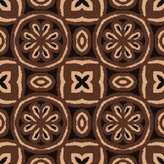 Ethnic Oriental Ikat Seamless Pattern Traditional Design for Background, Carpet, Wallpaper, Clothing, Wrapping, Batik, Fabric, Kebaya, JPEG Illustration. Embroidery Style.