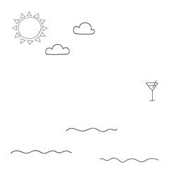 Hand drawn lifestyle background png cute doodle illustration