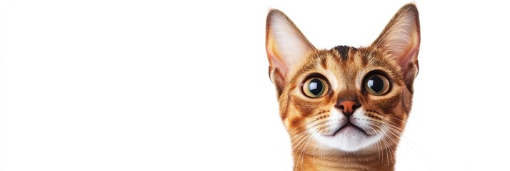 Adorable Abyssinian Cat Portrait