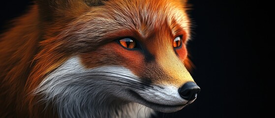 Majestic Red Fox Portrait: A Captivating Glance into the Wild