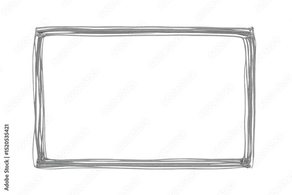 Aufkleber realistic glass frame border with transparent background, perfect for adding a touch of elegance to 