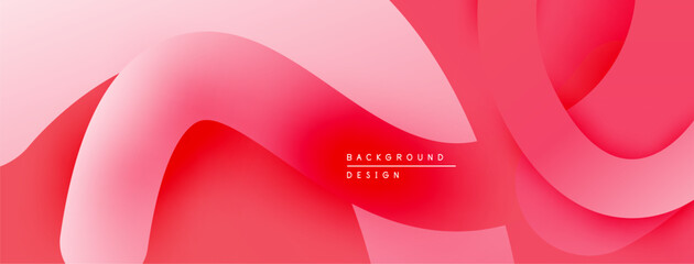 Abstract flowing ribbons, pink hues, modern design. Soft gradients create dynamic visual texture. Minimalist aesthetic.