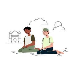 Eid al Adha Prayer in the Morning