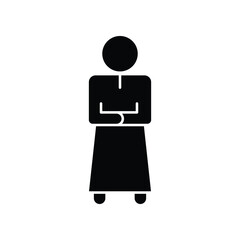 Prayer moslem icon design template