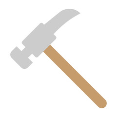 Hammer Vector Flat Icon Design