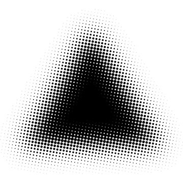 PNG Halftone triangle shape, transparent background