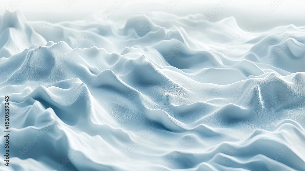Poster textured white wave patterns abstract art digital design minimalist close-up serenity concept