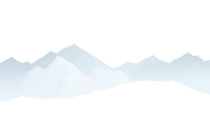 Abstract mountains on white background illustration