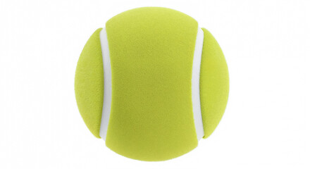 Tennis ball showing sport recreation and competition on white background