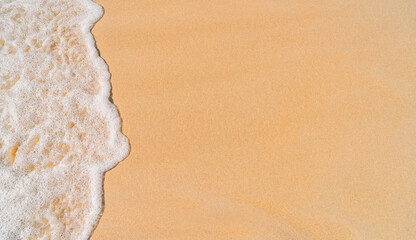 Sand on the beach, top view 