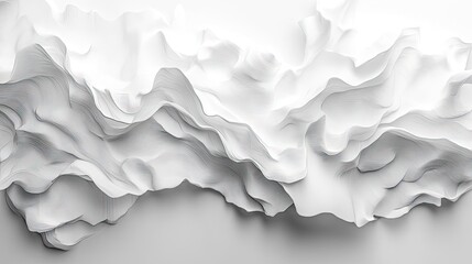 Obraz premium Abstract white texture art studio digital artwork minimalist design close-up modern aesthetic