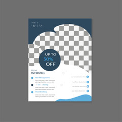 Individual Simple and modern and Minimal Individual flyer design template