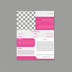 Individual Simple and modern and Minimal Individual flyer design template