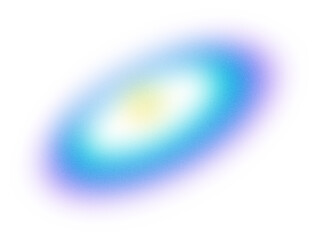 Gradient blue oval png element shape effect, transparent background