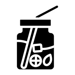 Detox Drink Vector Glyph Icon Design