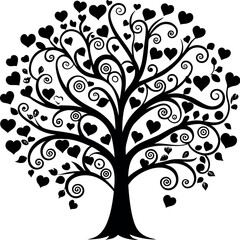 vector tree silhouette