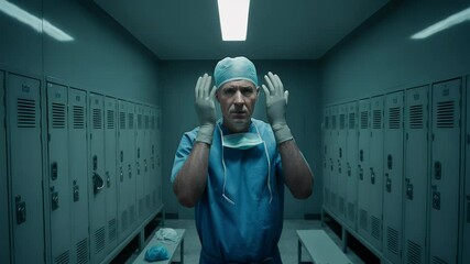 Medical professional preparing for surgery - Powered by Adobe