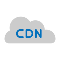 Content Delivery Network Vector Flat Icon Design