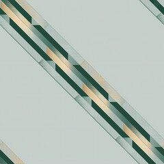 Seamless Pattern of Interlocking Teal and Gold Triangles Forming a Dynamic Diagonal Line on Soft Grey Background