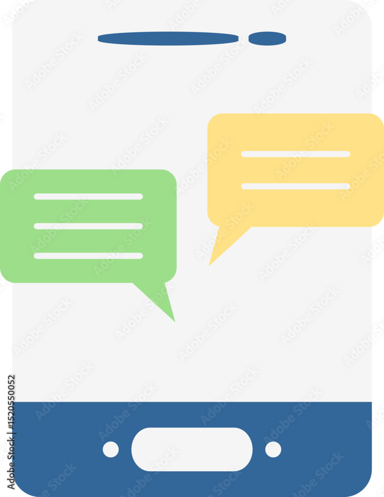 Poster flat icon app basics element