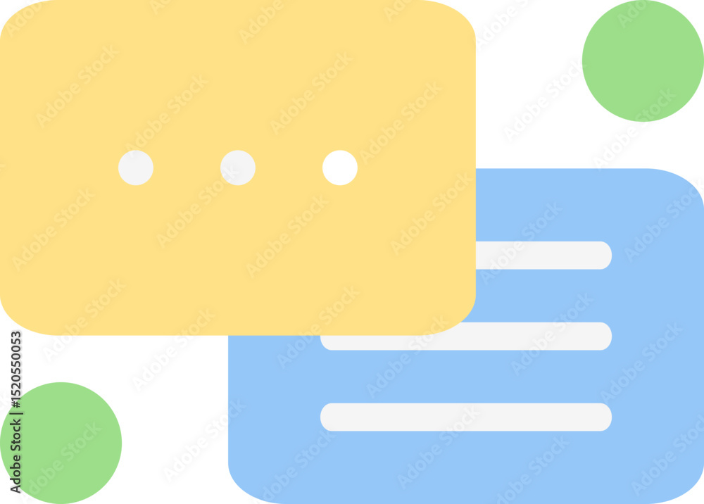 Poster flat icon app basics element