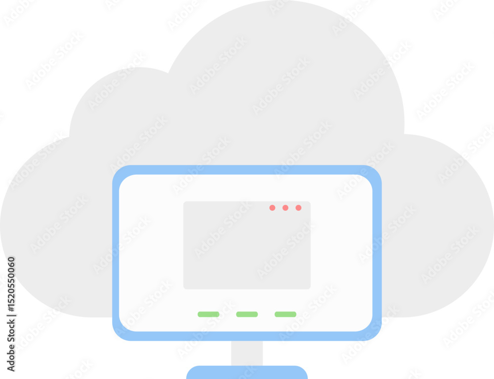 Poster flat icon app basics element