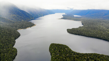 View of Lake Manowai, New Zealandv2023 feb.26