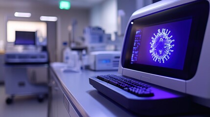 A high-tech virus scanner analyzing a patientâ€™s DNA instantly 
