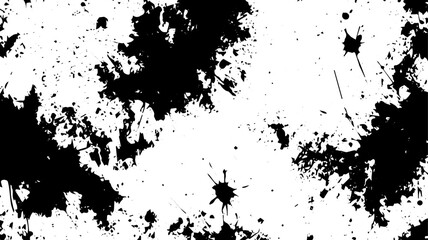 Bold Ink Splatters and Grunge Paint Texture for Abstract Backgrounds and Overlays
