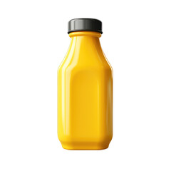  3D Mustard Bottle Isolated on Transparent Background