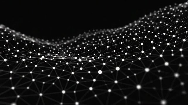 Dot Matrix: Futuristic Digital Grid Animation