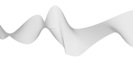 Abstract wave element for design. Digital frequency track equalizer. Stylized line art background. Vector illustration. 