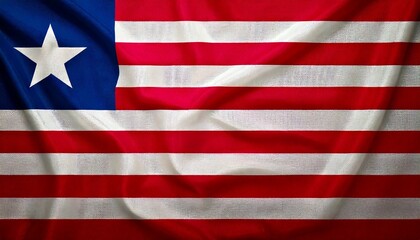 Naklejka premium national flag of Liberia in the original size,colours and proportions