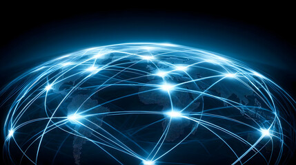 Naklejka premium Abstract Global Network Illustration
