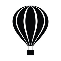 Fototapeta premium Hot Air Balloon Floating Travel Icon Vector Illustration