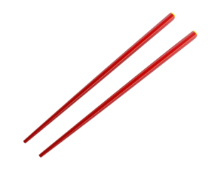 Red chopsticks asian cuisine japanese food eating utensils restaurant
