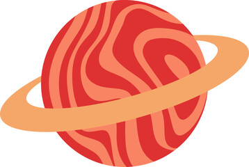 Ringed Planet Illustration © Nursayanti-images