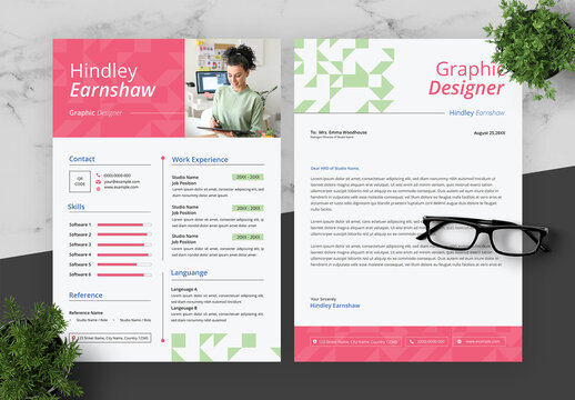 Pink And Green Resume
