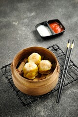 Various types of ready-to-eat dim sum