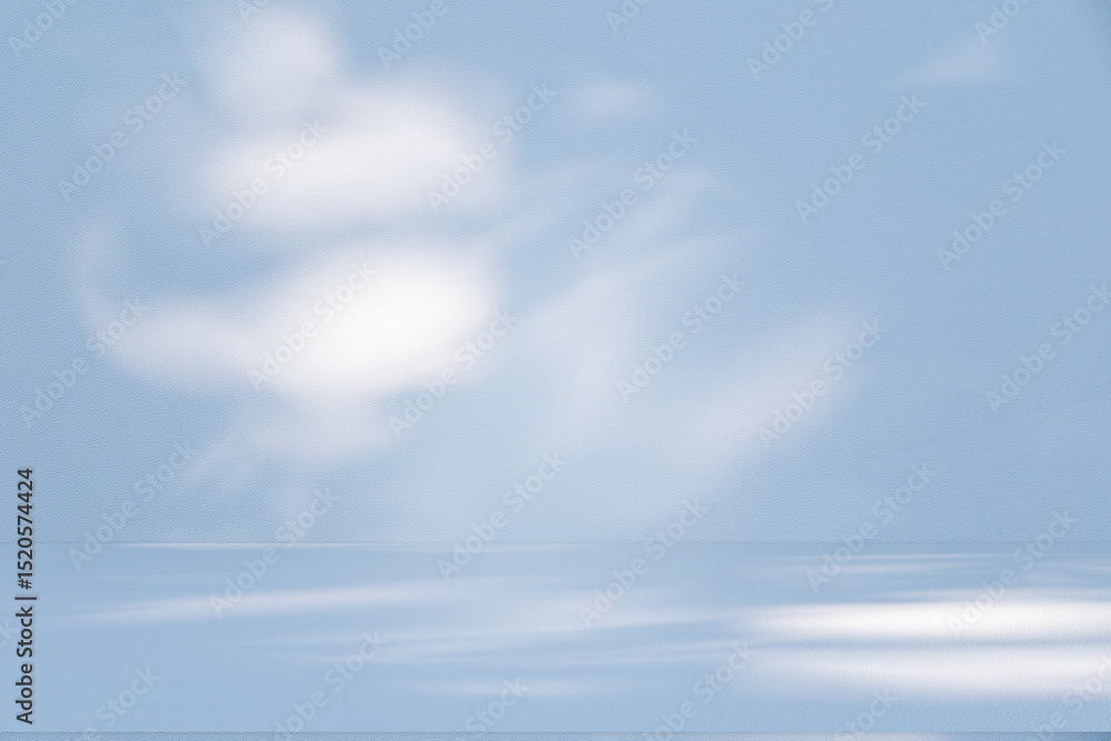 Leinwandbilder wall interior background, studio and backdrops show products. with soft light shadow from window col
