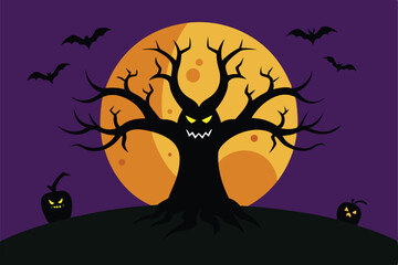 halloween night background