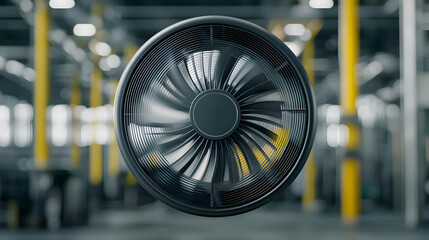 Obraz premium Modern Industrial Fan Design In Factory